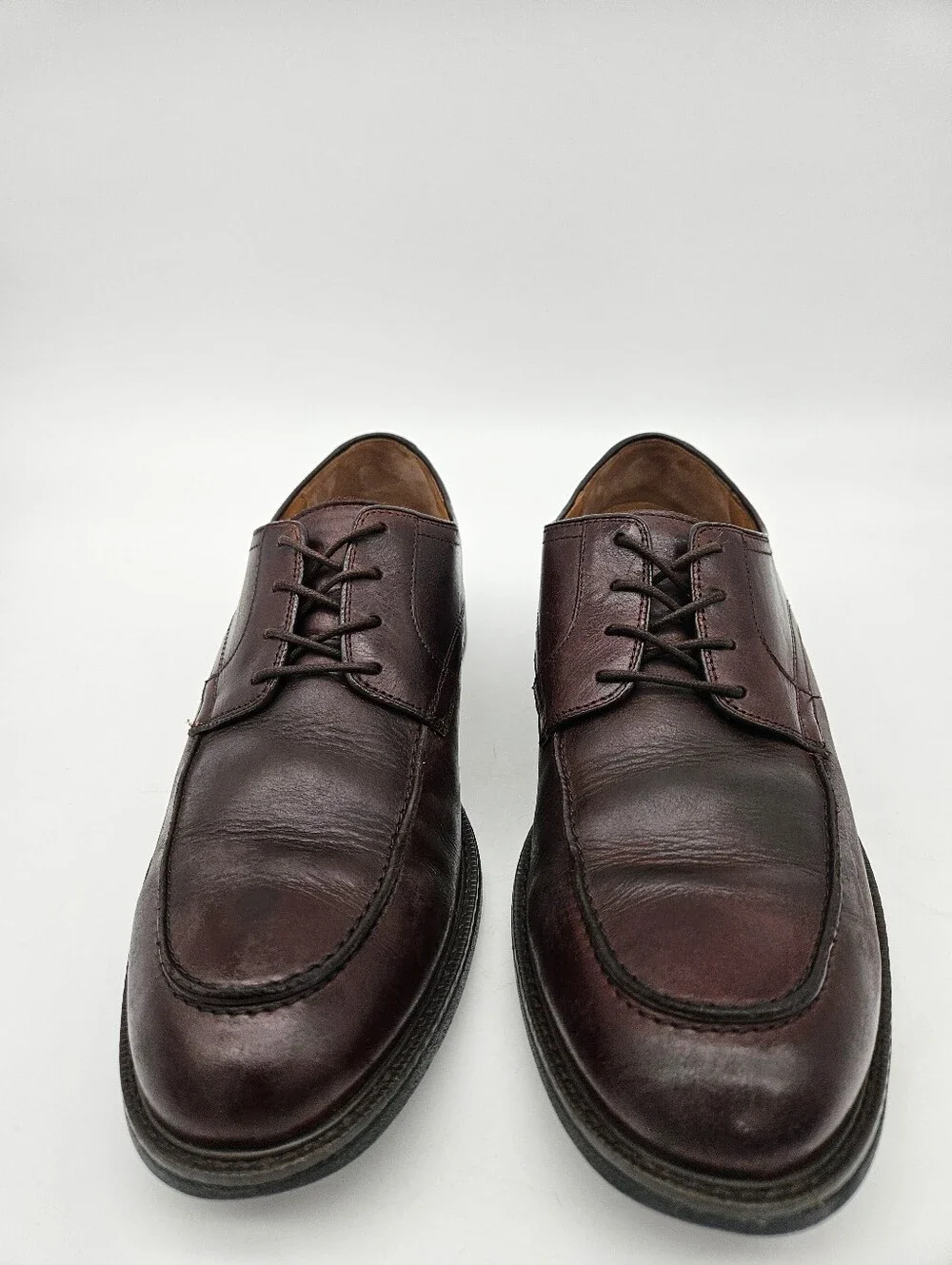 Johnston & Murphy Warner Sheepskin Oxford 20-7076 Mens Size 11M Brown Lace Up
